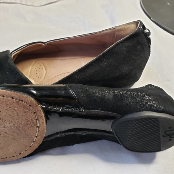 Donald J. Pliner Black Leather Flats Suede Brix Moccasin Size 6 - Picture 11 of 12